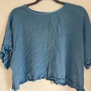 Style Envy Casual Blue Blouse
